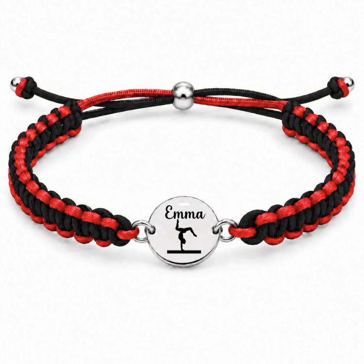 Personalized Multi Color Gymnastics Bracelet