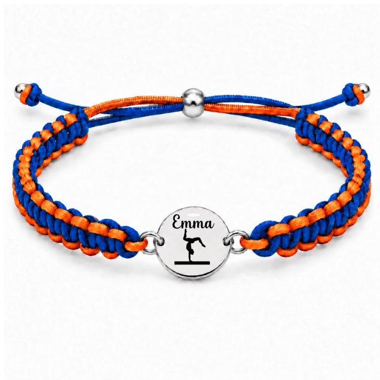 Personalized Multi Color Gymnastics Bracelet
