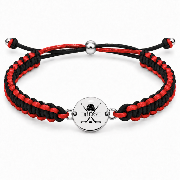 Personalized Multi Color Ice Hockey Bracelet