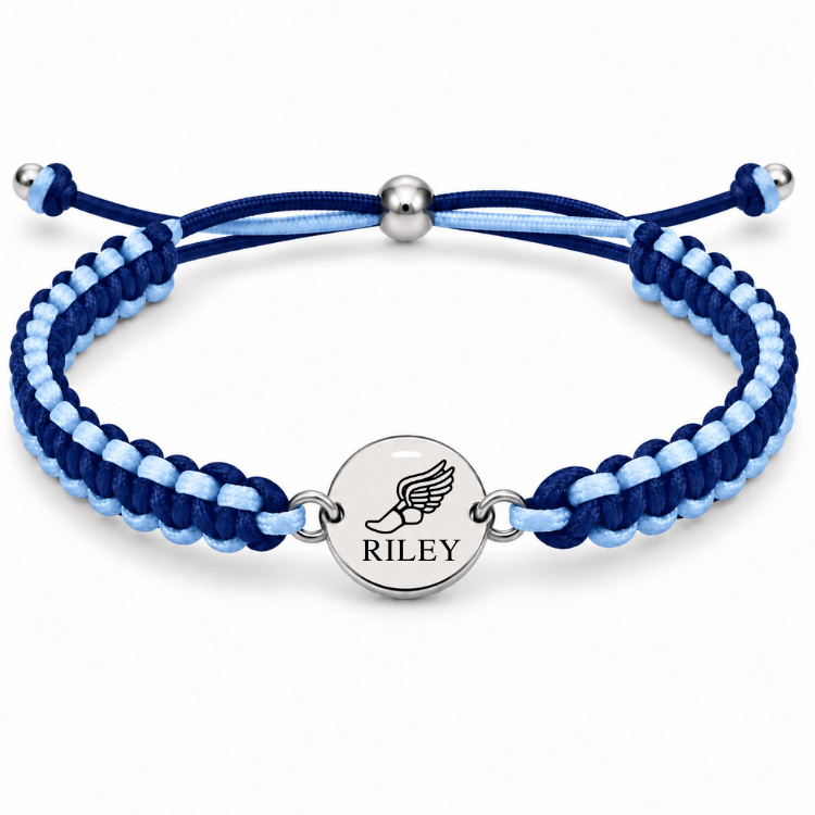 Personalized Multi Color Track & Field Runner Bracelet