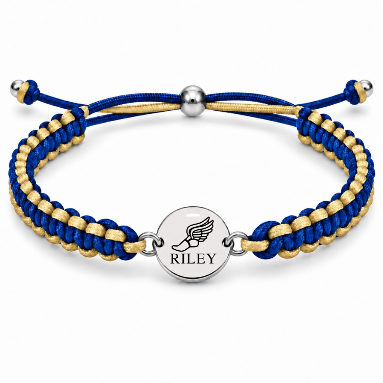 Personalized Multi Color Track & Field Runner Bracelet
