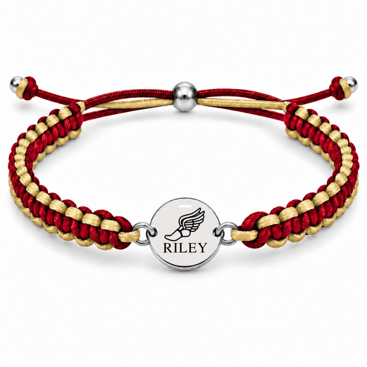 Personalized Multi Color Track & Field Runner Bracelet
