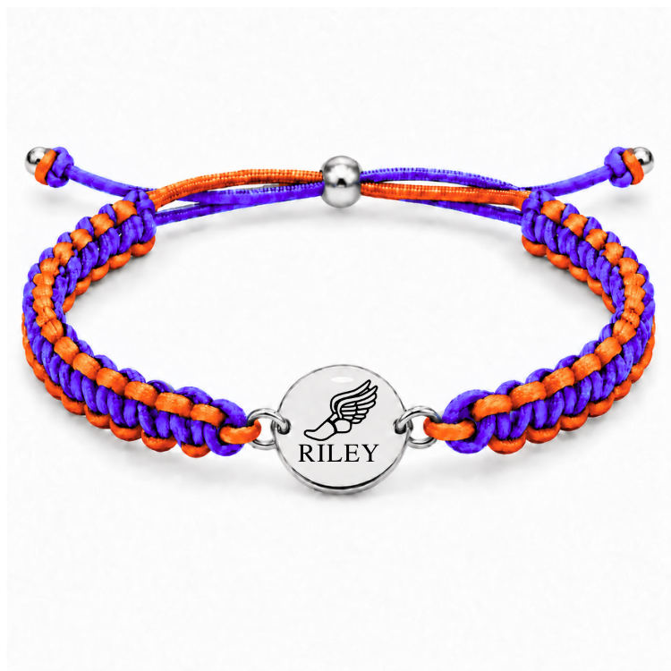 Personalized Multi Color Track & Field Runner Bracelet