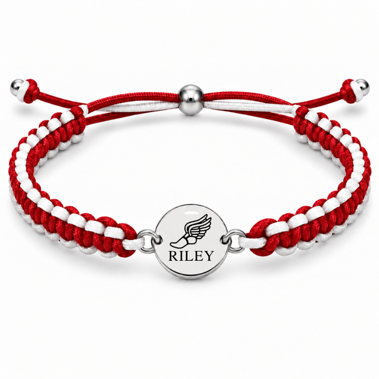 Personalized Multi Color Track & Field Runner Bracelet