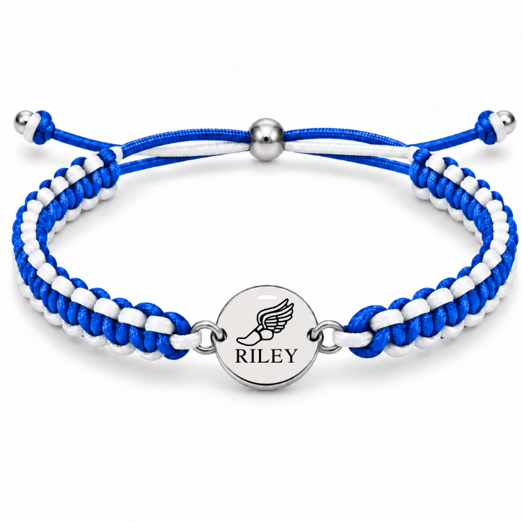 Personalized Multi Color Track & Field Runner Bracelet