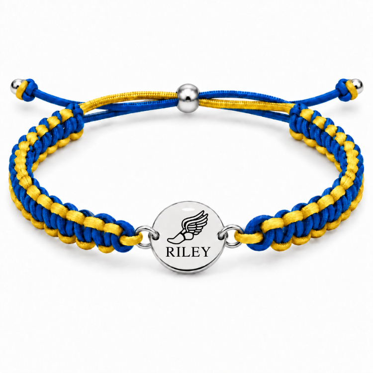 Personalized Multi Color Track & Field Runner Bracelet