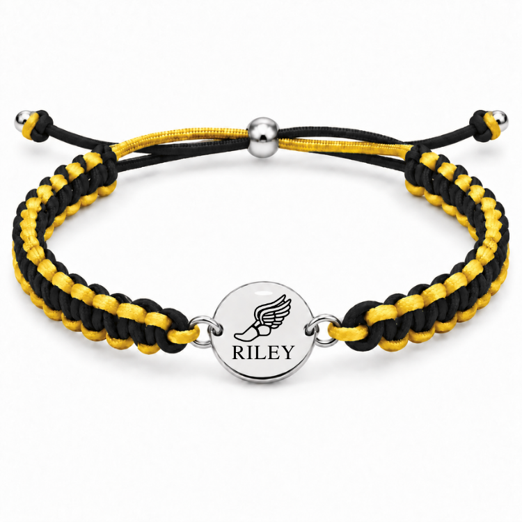 Personalized Multi Color Track & Field Runner Bracelet