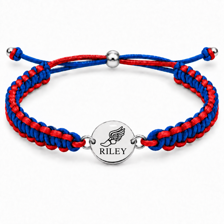 Personalized Multi Color Track & Field Runner Bracelet