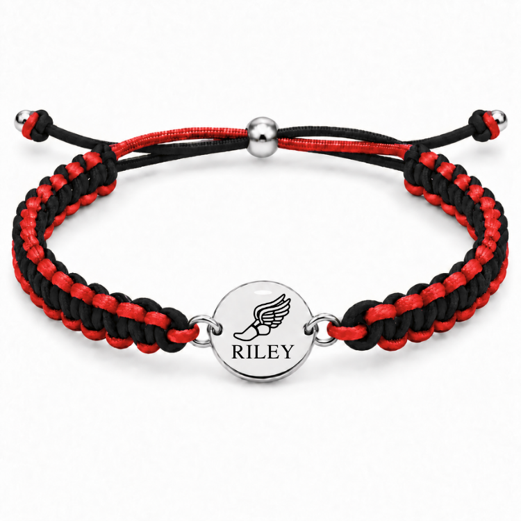 Personalized Multi Color Track & Field Runner Bracelet
