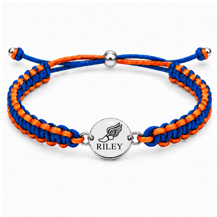 Personalized Multi Color Track & Field Runner Bracelet