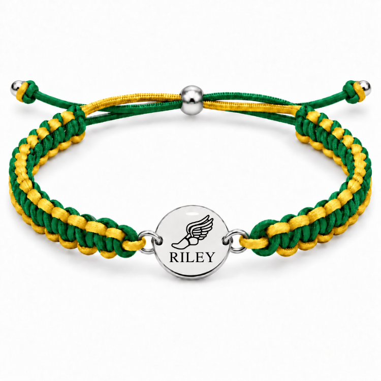 Personalized Multi Color Track & Field Runner Bracelet