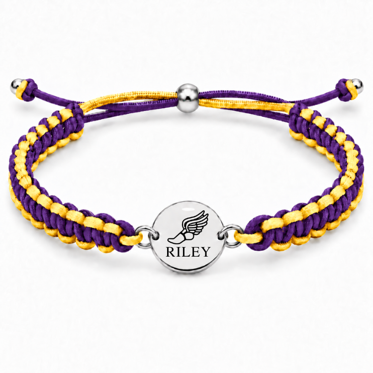 Personalized Multi Color Track & Field Runner Bracelet