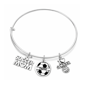 Personalized Soccer Mom Bracelet