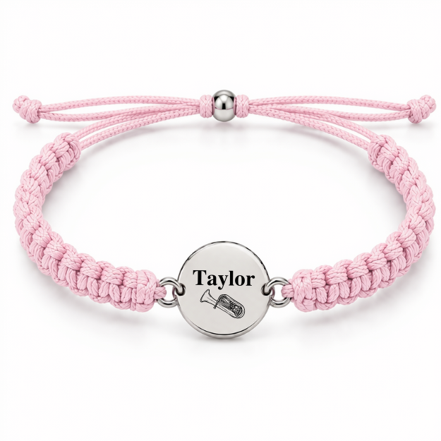 Personalized Tuba Rope Bracelet - Pick Color