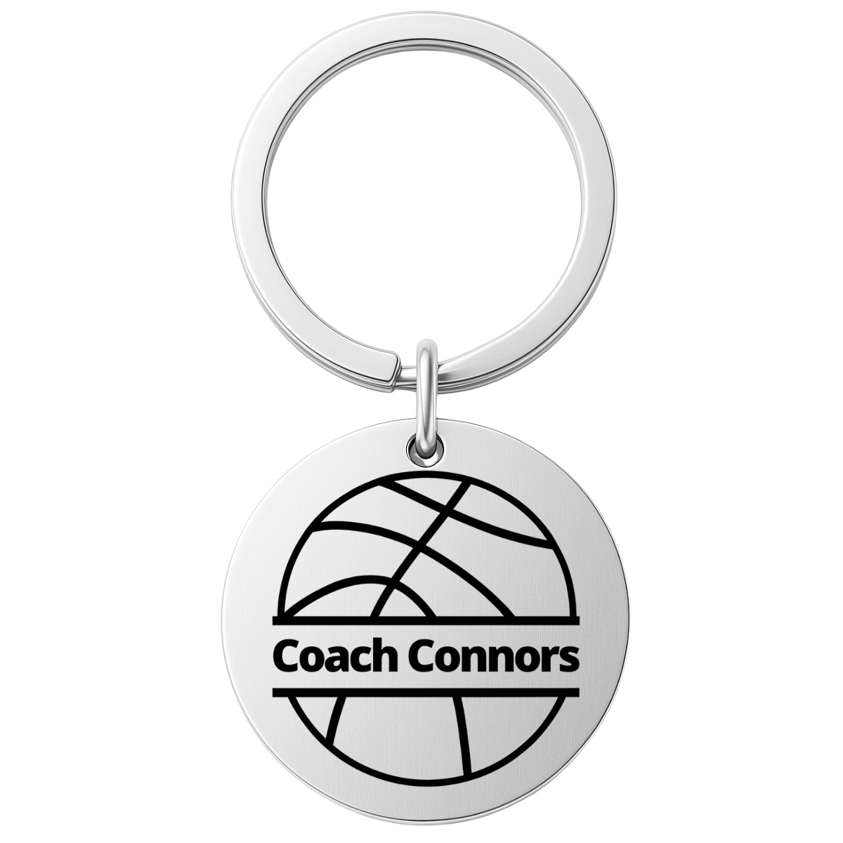 Personalized Basketball Coach Keychain