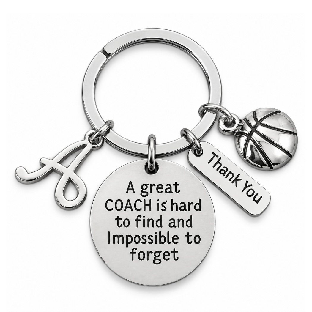Personalized Basketball Great Coach is Hard to Find Coach Keychain