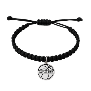 Personalized Basketball Rope Bracelet
