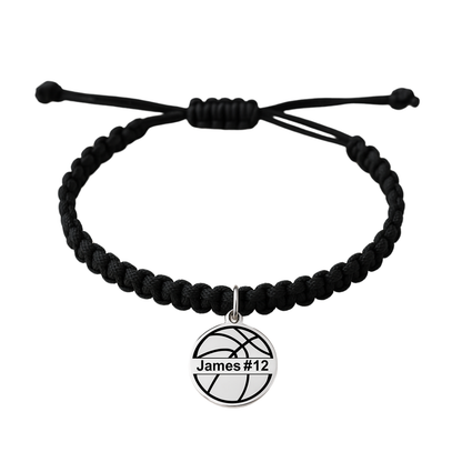 Personalized Basketball Rope Bracelet