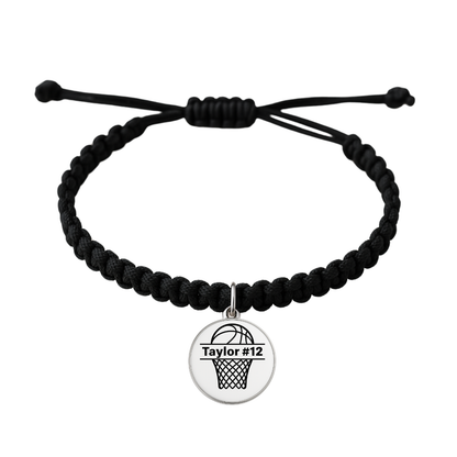 Personalized Basketball Rope Bracelet