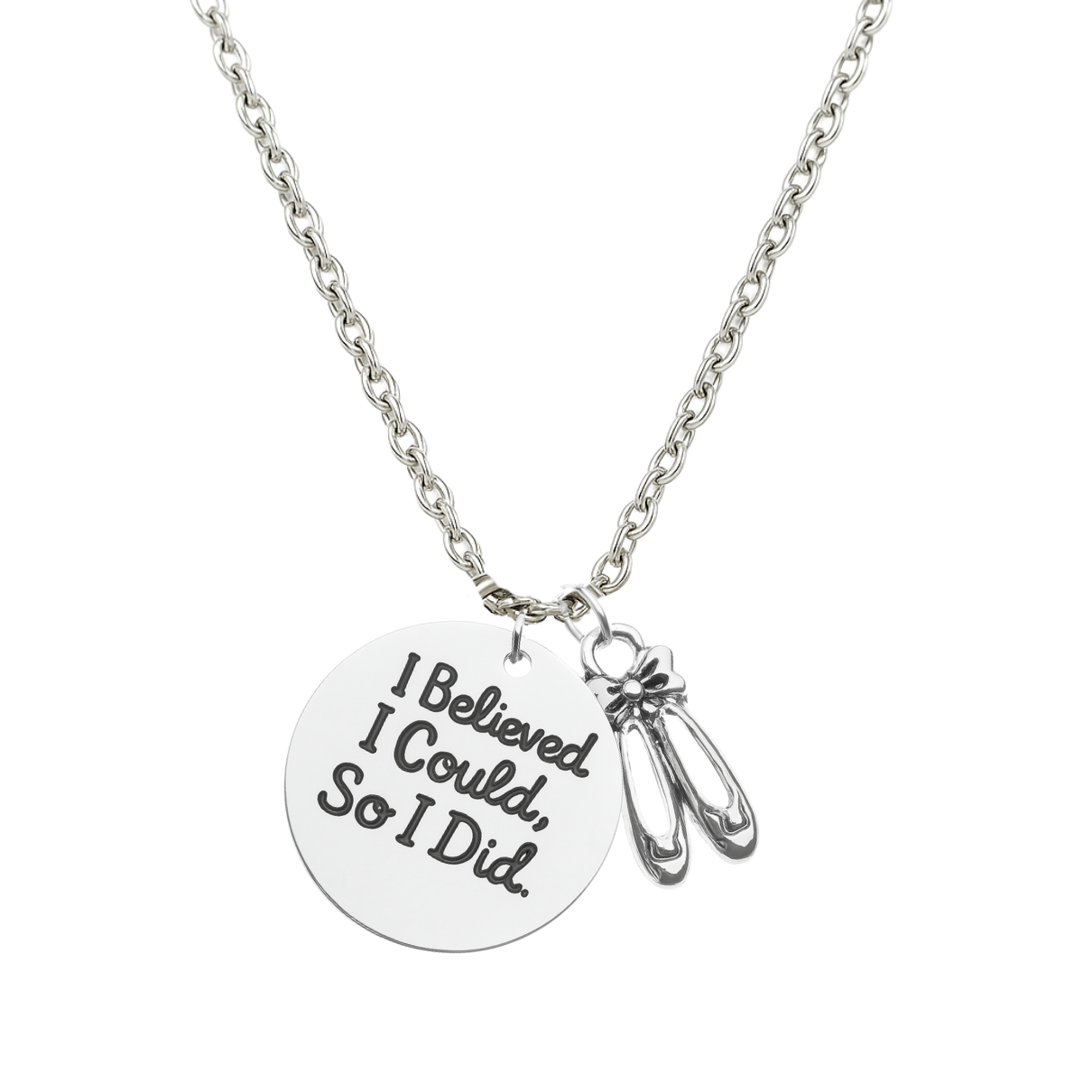 Dance Necklace with Inspirational Charms