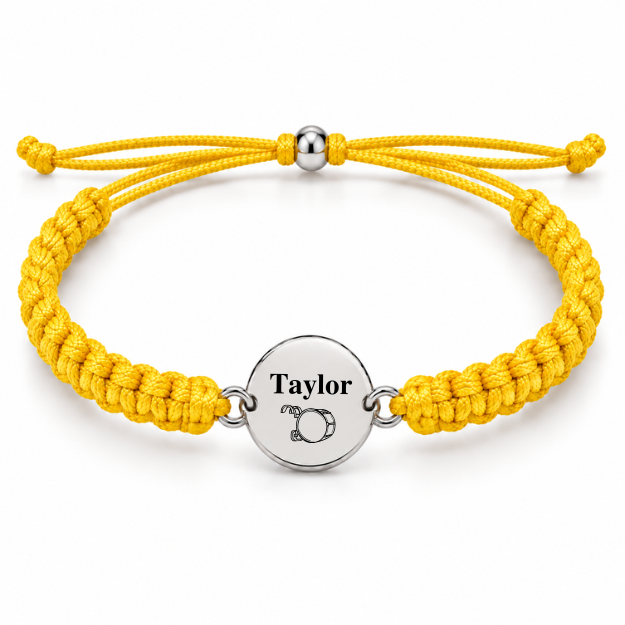 Personalized Drum Rope Bracelet - Pick Color