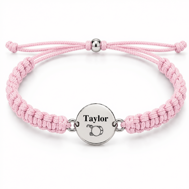 Personalized Drum Rope Bracelet - Pick Color