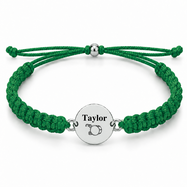 Personalized Drum Rope Bracelet - Pick Color