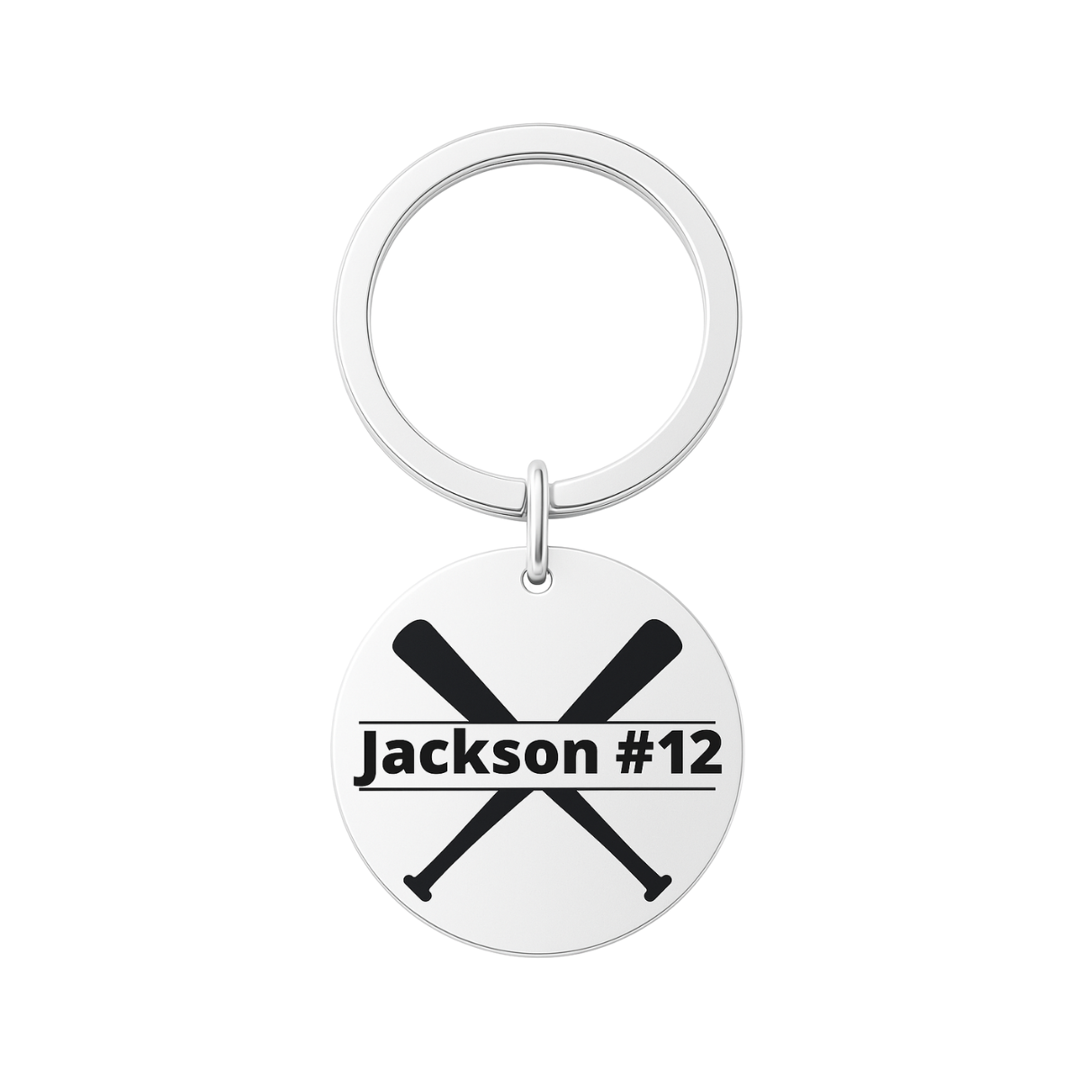 Personalized Engraved Baseball Keychain - Pick Style