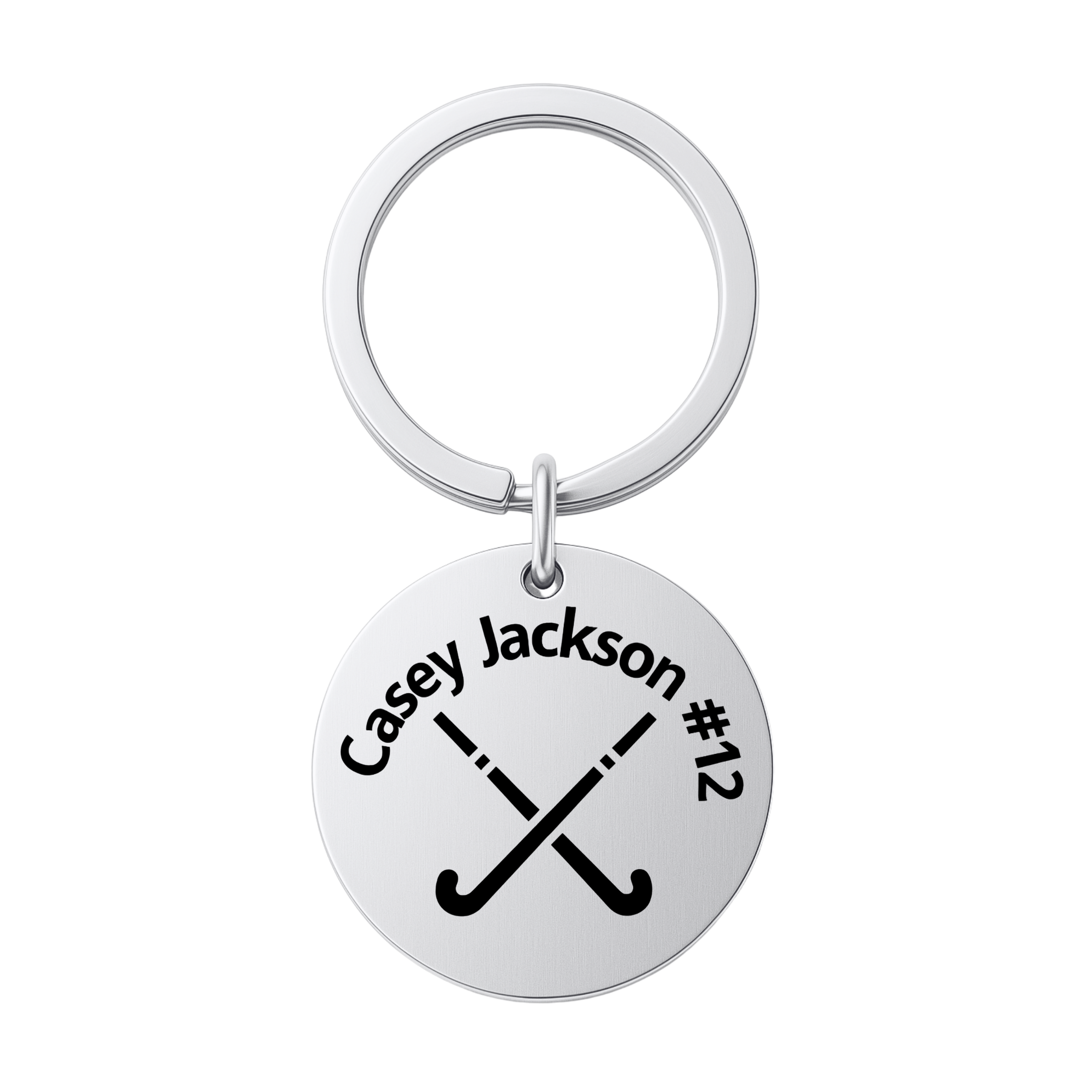 Personalized Engraved Field Hockey Keychain