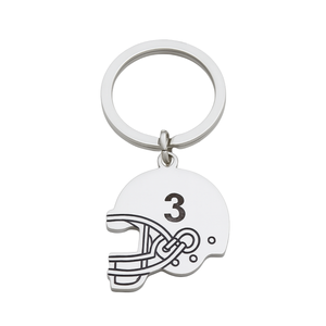 Personalized Engraved Football Helmet Keychain