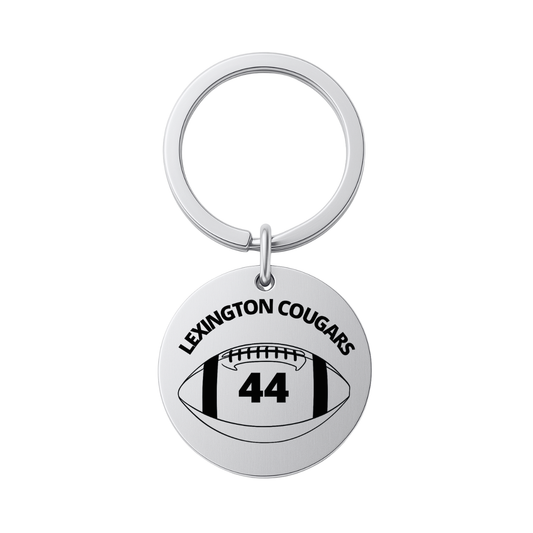 Personalized Engraved Football Keychain - Pick Style