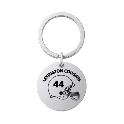 Personalized Engraved Football Keychain - Pick Style
