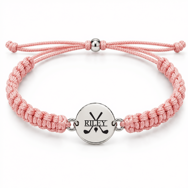 Personalized Engraved Golf Rope Bracelet