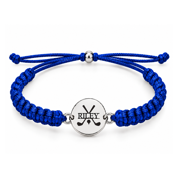 Personalized Engraved Golf Rope Bracelet