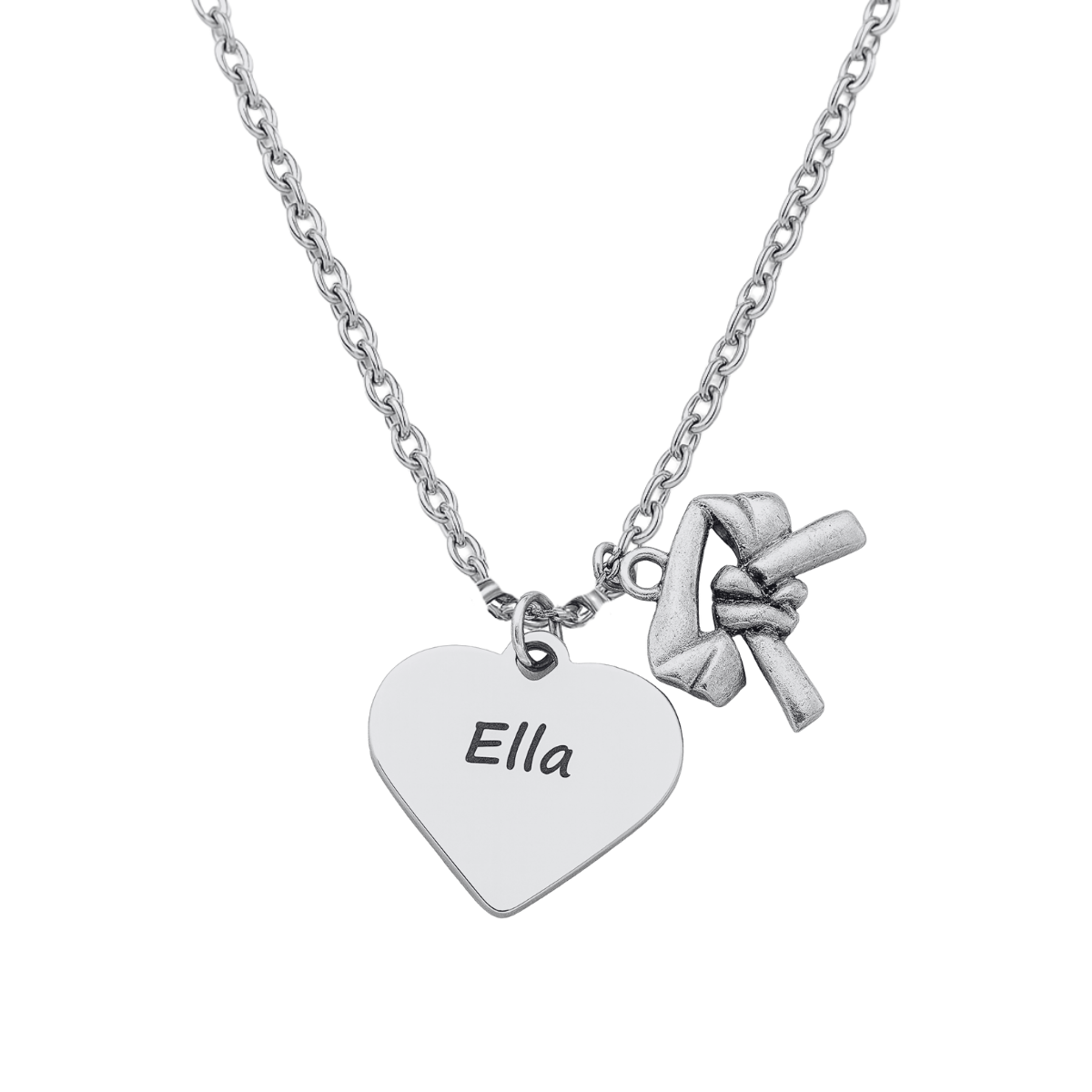 Personalized Engraved Martial Arts Necklace