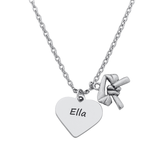Personalized Engraved Martial Arts Necklace