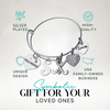 Personalized field hockey bangle bracelet with letter charm and text highlighting perfect gift idea