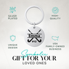 Personalized field hockey stick keychain in Sportybella gift packaging