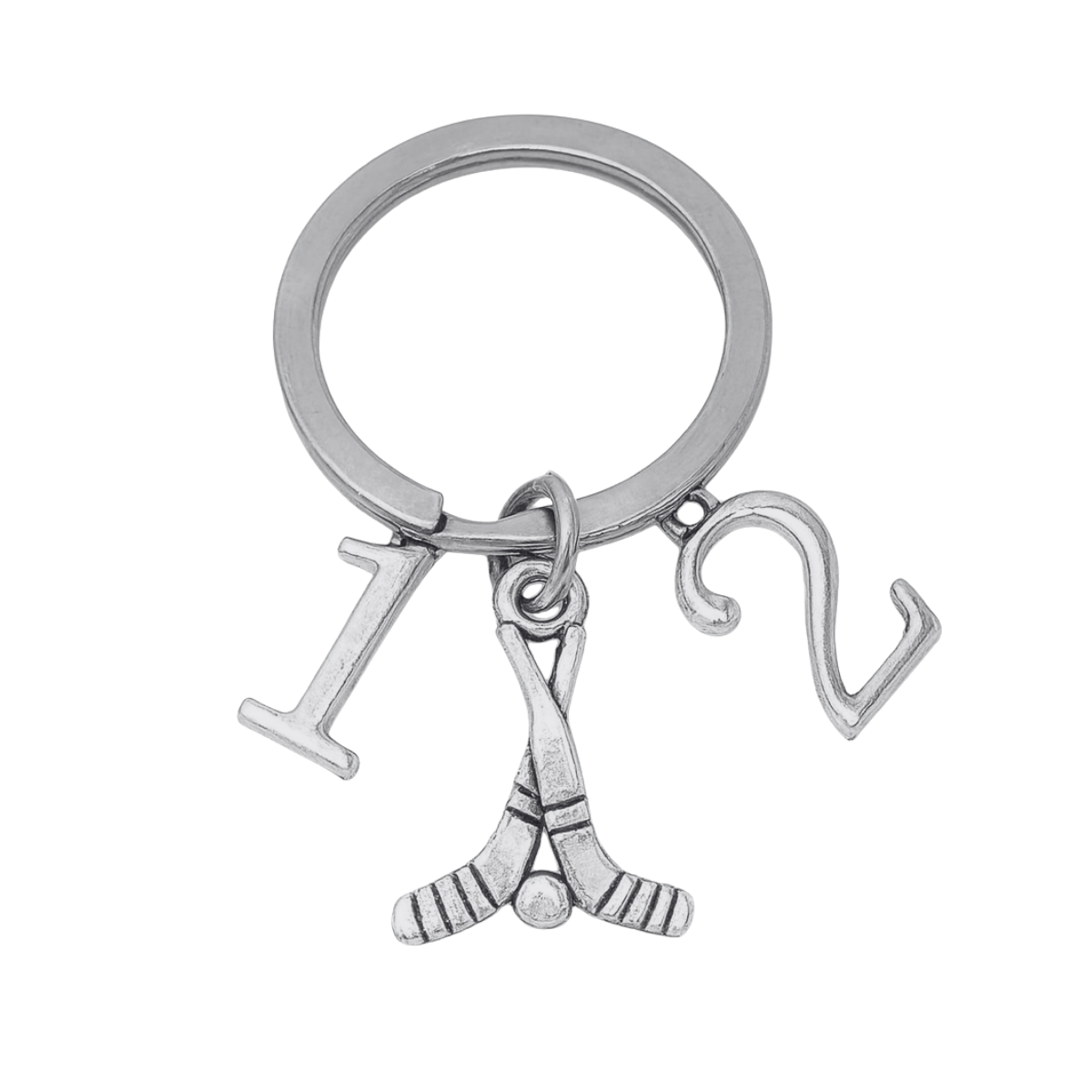 Personalized Ice Hockey Stick Keychain