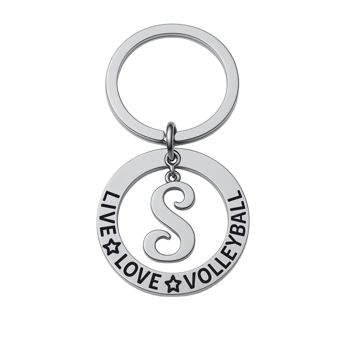 Personalized Live Love Volleyball Keychain
