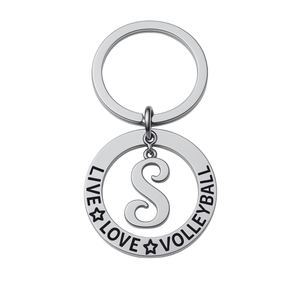 Personalized Live Love Volleyball Keychain