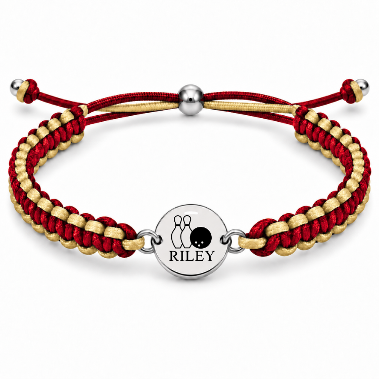 Personalized Multi Color Bowling Bracelet