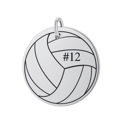Personalized Volleyball Charm