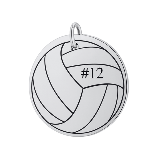 Personalized Volleyball Charm