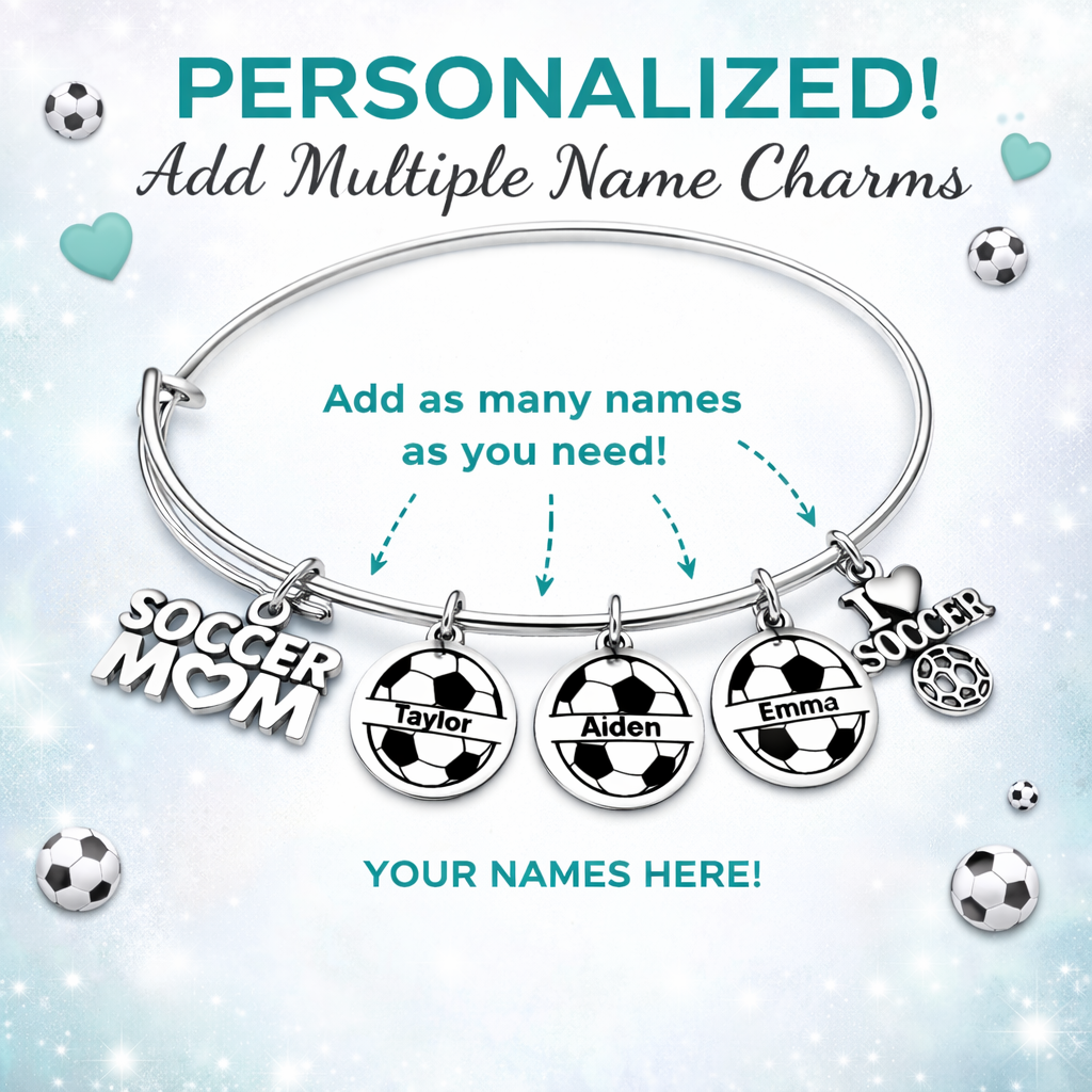 Personalized Soccer Mom Bracelet