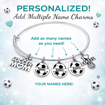Personalized Soccer Mom Bracelet