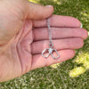 Pickleball Double Paddle Necklace in the Hand