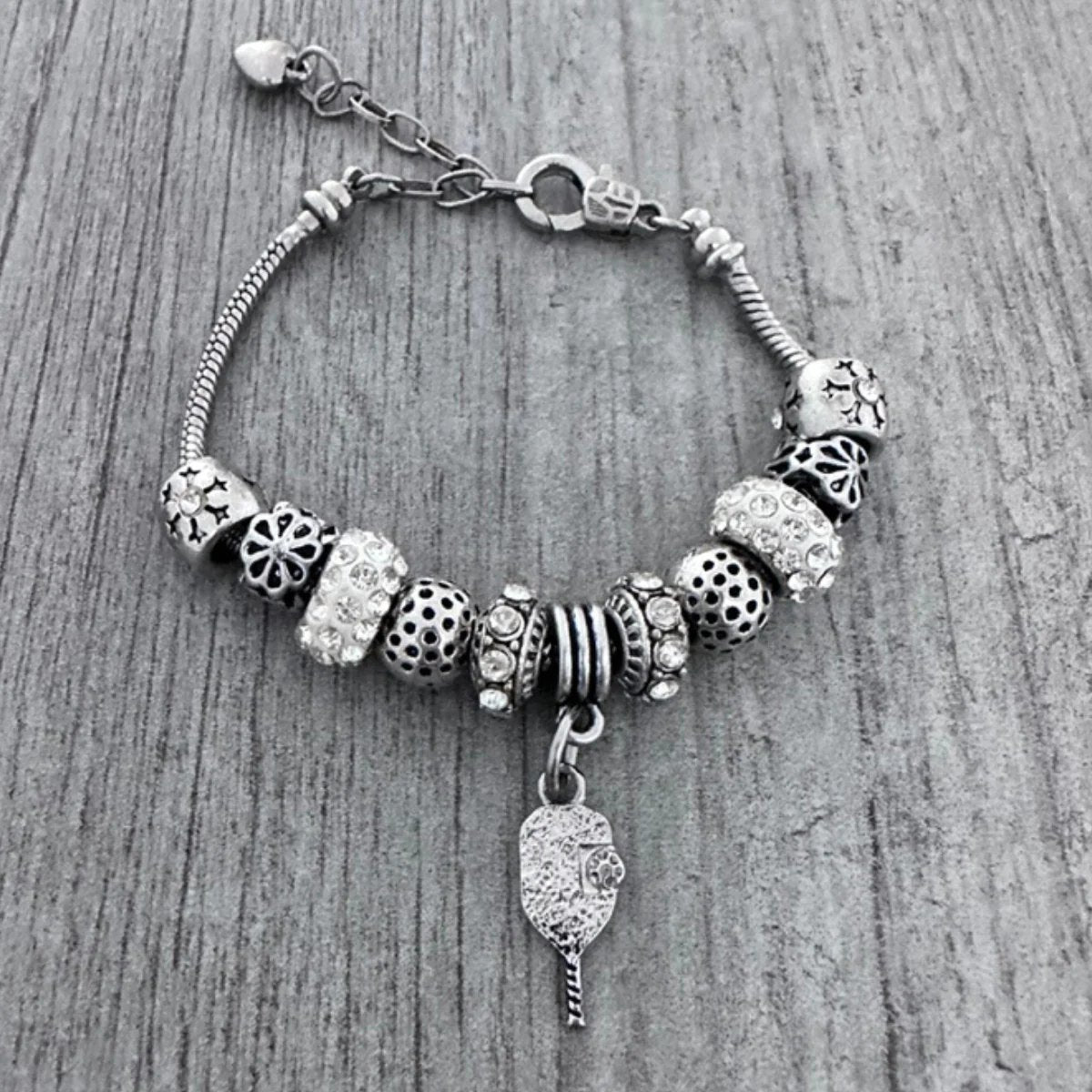Pickleball Paddle Beaded Bracelet