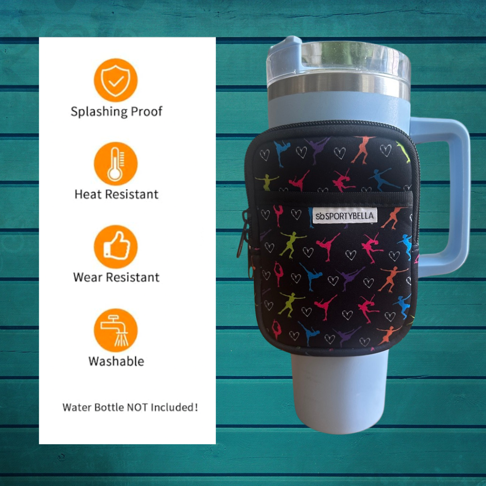 Figure Skating Water Bottle Pouch