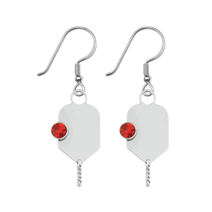 Pickleball Birthstone Earrings